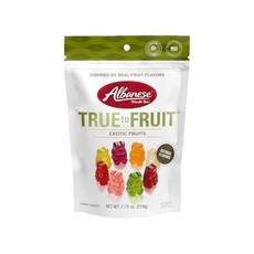 Albanese World's Best True to Fruit – Exotic Fruits 젤리 220ml7.5온스 젤리 캔디 봉지포장은 다를 수 있음 262855, 이국적인 과일, 7.75 Ounce (Pack of 1)