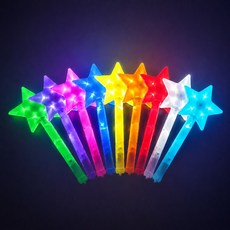 LED 왕별봉 응원봉 별 야광봉 콘서트 응원 파티, 1개, 핑크색