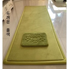 절방석 대방석 소파 두꺼운 요가 명상 쿠션 대형 기도 방석 바닥 매트 108배, E. 그린
