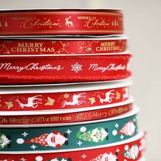 리본빌 씨즌2 크리스마스 리본 1롤, 1개, 5. 나비와사슴