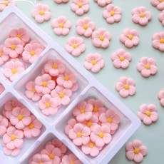 핑크 동글 벚꽃 플라워 초콜릿 2.5cm 케이크 디저트 데코 장식 108개입, 옵션 16