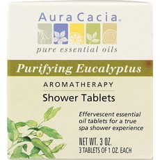 Aura Cacia Purifying 유칼립투스 아로마테라피 샤워 태블릿