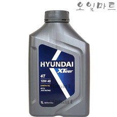 오일마트 현대 엑스티어 XTEER 4T 4행정 1리터 오토바이 엔진오일, 현대 XTeer 4T, 1개, 현대 엑스티어 4T 10w40 1L