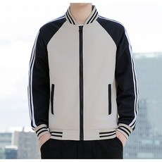 YANGTA 남성 봄 가을 시보리 점퍼 스타디움 자켓