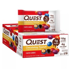 Quest 花生糖衣巧克力 12包入, 1盒, 588g