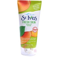 St.Ives 聖艾芙去角質磨砂膏 (6oz/170g) 杏桃/檸檬柑橘/燕麥/綠茶/酪梨蜂蜜 俏妞美妝, 1個, 杏桃
