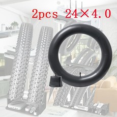 2개 팻 바이크 이너 튜브 20x4.0 24x4.0 자전거 눈/모래 타이어용 타이어 겨울 라이딩 야외용 공기 주입식, [02] 2pcs 24x4.0