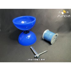 三鈴SUNDIA 飛樣單培鈴套組 (含100G鈴線 工具 扯鈴 木棍), FLY藍套組, 1個