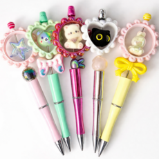 두두웍스 5개 볼펜 꾸미기 세트 diy 키트, 1세트, 샤이닝