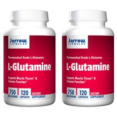 Jarrow FORMULAS 賈羅公式 L-麩醯胺酸素食膠囊 750mg, 120顆, 2罐