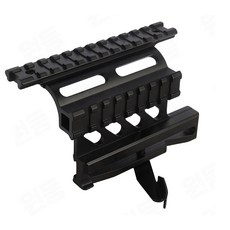 AK 마운트 알루미늄 합금 20mm 사이드락 45도 더블 레일 마운트스, 1개, BK