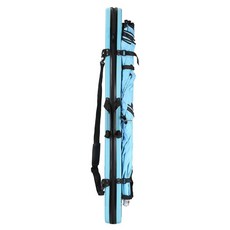 魚竿包 硬殼多功能漁具包 1.27米 大容量 背包 帶支架, 藍,1.27*10*10加捆傘帶