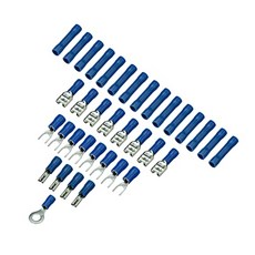 Scosche STK1A 16게이지 또는 18게이지 스페이드 터미널 키트 Scosche STK1A 16-Gauge or 18-Gauge Spade Terminal Kit, 1개