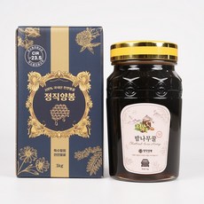 정직양봉 순수 꽃꿀 헛개 밤꿀 100 % 유리병, 1kg, 1개