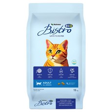 뉴트리나 어덜트 고양이 비스트로 에코 건식사료, 닭, 15kg, 1개