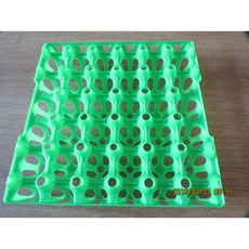 플라스틱 계란판 30칸 운송트레이 충격 방지 포장, 30x30 그린, 1개