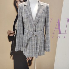 리안뉴욕벨트체크자켓RNFWJK030CBP 559742