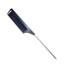 스테인리스 전문가용 머리빗 가르마 섹션 손질 링 헤어, 1개, 상세페이지 참조