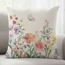 서플라이랩 디자인 프린팅 쇼파쿠션 컬렉션 국산솜포함, 31하얀나비