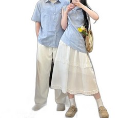 커플 시밀러룩 여행 셔츠 원피스 하와이안 바캉스 웨딩촬영 긴팔 반팔 드레스 휴양지 패밀리룩 호캉스