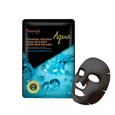 네이처바이 차콜 미네랄 아쿠아 콜라겐 마스크팩 포맨 +블랙시트팩, 1개