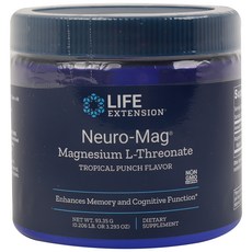 LIFE EXTENSION 鎂膳食補充粉, 1罐, 93.35g