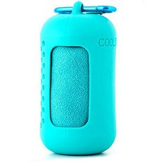 速乾硅膠運動毛巾便攜套裝 超細纖維透氣冰涼巾, 1個, 天藍色,小號40*40cm