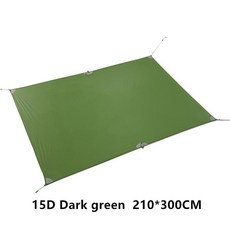 타프 캐노피 차양막 FLAME39S CREED초경량 15D 나일론 캠핑 매트 텐트 풋프린트 160g, Dark green 210x300CM