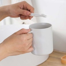칫솔컵 위생컵 화이트 욕실 칫솔 치약 꽂이 양치 여행용양치 모던욕실 화장실 칫솔꽂이