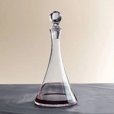 水晶玻璃冰山造型醒酒器, 平底帶蓋醒酒器, 1個