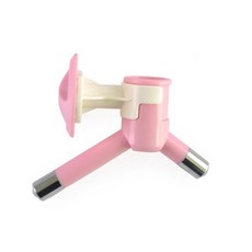 雙頭餵水器 懸掛式寵物飲水器 狗狗玩具 自動餵水, 粉色, 1個