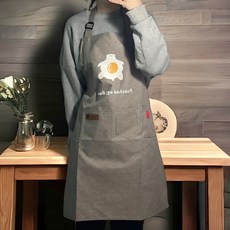 글라운더 물안튀는 방수 앞치마, 1개, 그레이