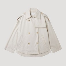 쉬즈미스 코튼 블렌드 하프 트렌치 코트 SWWBYP12050 CR