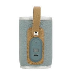 Baby Nursing Bottle Heater B Powered Digital Display Milk Thermal for Outdoor, 05 light blue, 1개