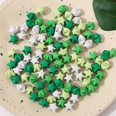成品星星紙 100入/包 漸變色 折紙 彩色星星紙, 成品星星紙｜綠色漸變, 1個