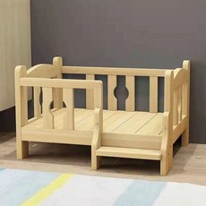 원목 강아지 집 만들기 나스파, S 68x48cm 5kg 이하, 1개, 내추럴 우드 라운드 스타일