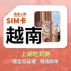 浪行卡 越南網卡 吃到飽, 5天,每天5GB後斷網