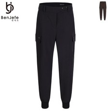 벤제프 모다 여성 양 포켓 배기핏 팬츠 BO4MWSL603_KG 2545629