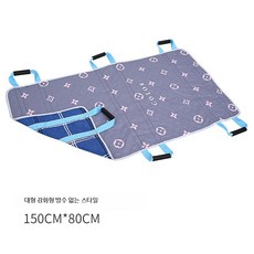 환자 이동 매트 운반 리프트, 150x80 순면 직물 방수층 없음, 1개, 150x80 순면 방수층 없음