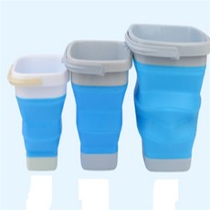 해돋이 접이식 손잡이 바스켓 접이식세숫대야, 5L - 원형