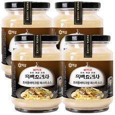 백설 나폴리맛피아 권성준셰프 트러플 버터 크림 파스타소스, 430g, 4개