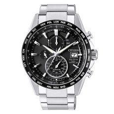 CITIZEN星辰 光動能鈦金世界時間計時電波錶(AT8154-82E)-黑X銀/42mm