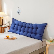 코잠 포근한 다용도 멀티 헤드쿠션 등받이 쿠션 침대&소파용, 방수 네이비