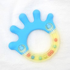 그린라이프 핑거 딸랑이 겸 치발기, 혼합 색상, 1개