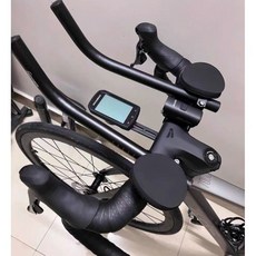 可開發票一體把休息把 公路車改TT休息把 可兼容多數車把 扁平把通用tt把煞車變速把手 後撥鏈器 煞變把 變速把 煞車把, 無把帶扁把通用, 1個