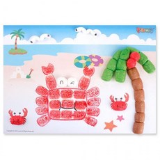 꽃게 판화놀이 5인 키트 만들기 물붙이 옥수수 조립 교구, 1개, 상세페이지 참조