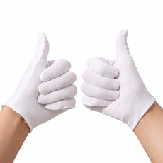 위생 항균 코튼 흰장갑 12켤레 세트 하얀 흰색 장갑 행사용 면장갑 속장갑 예식 결혼식 예식용 기사 면목 내피 웨딩 예식 행사, R49003W(화이트, 12세트