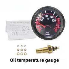 스모크 렌즈 센서 부스트 게이지 바수온오일 온도오일 압력전압계타코미터, 03 Oil temperature, 1개