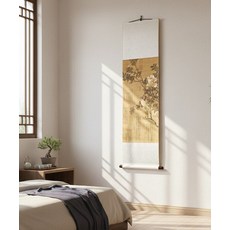 宋式美學 明 海棠玉蘭圖 複刻卷軸 畫芯紙本, 參考詳情頁