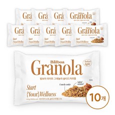 발보아 라이트 그래놀라 미니 솔티드카라멜, 10개, 40g